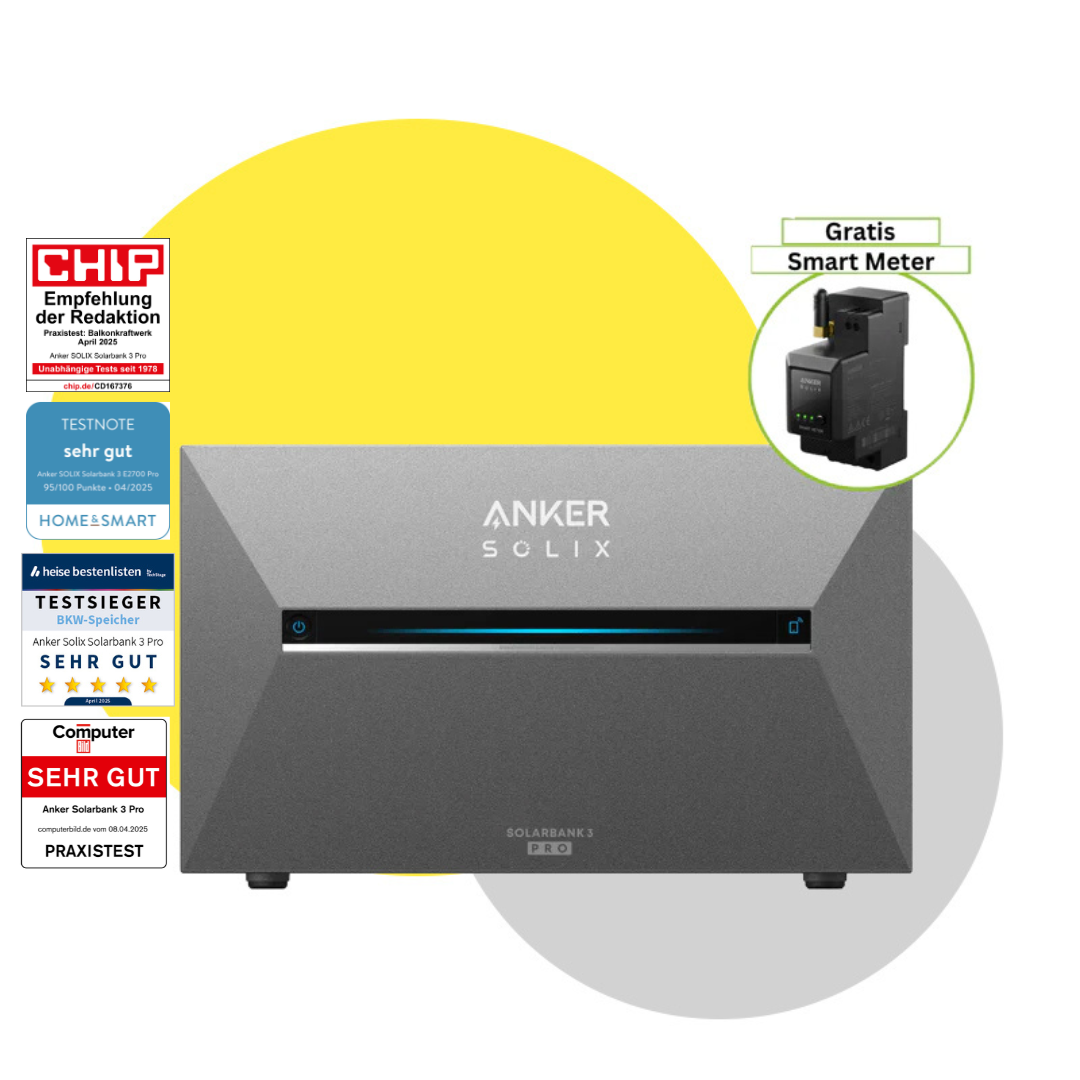 Anker SOLIX Solarbank 3 E2700 Pro inkl. Gratis Smart Meter