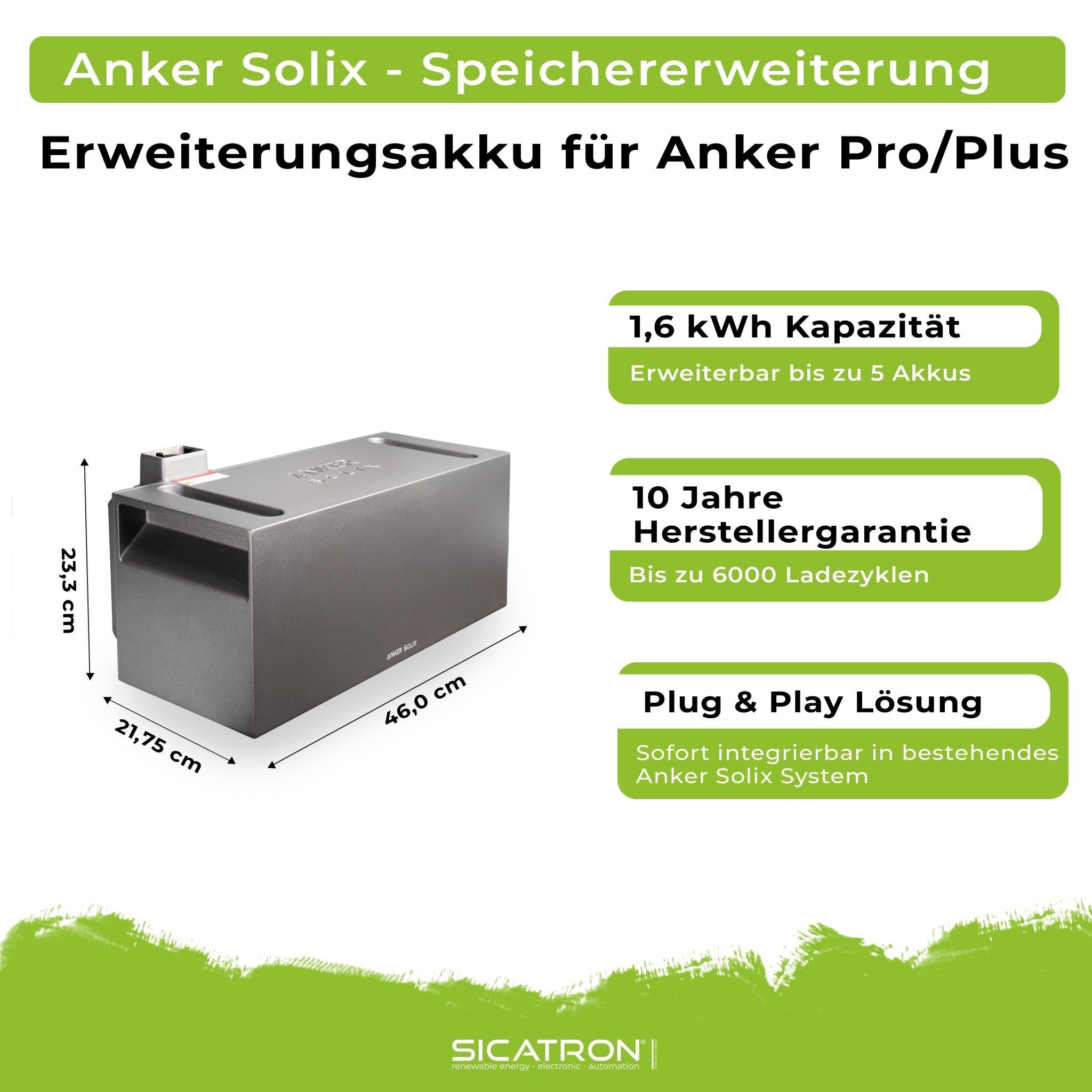 Anker SOLIX 2x BP1600 Erweiterungsbatterie 1600 Wh Bundle