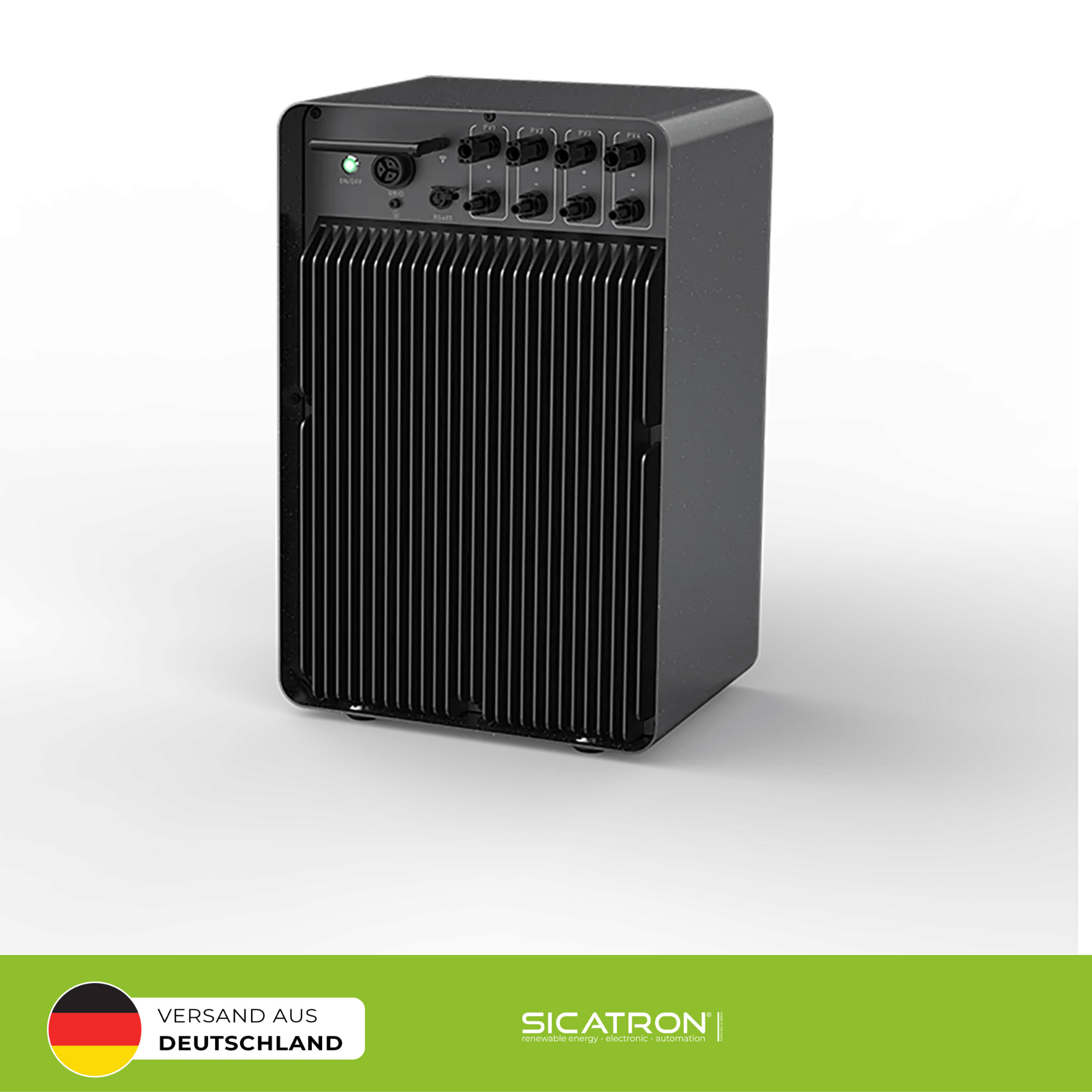 Sicatron 2000W Balkonkraftwerk - 4x Jolywood 500W Bifazial - Jupiter-C Speicher 2560Wh mit CT002 Smart Meter