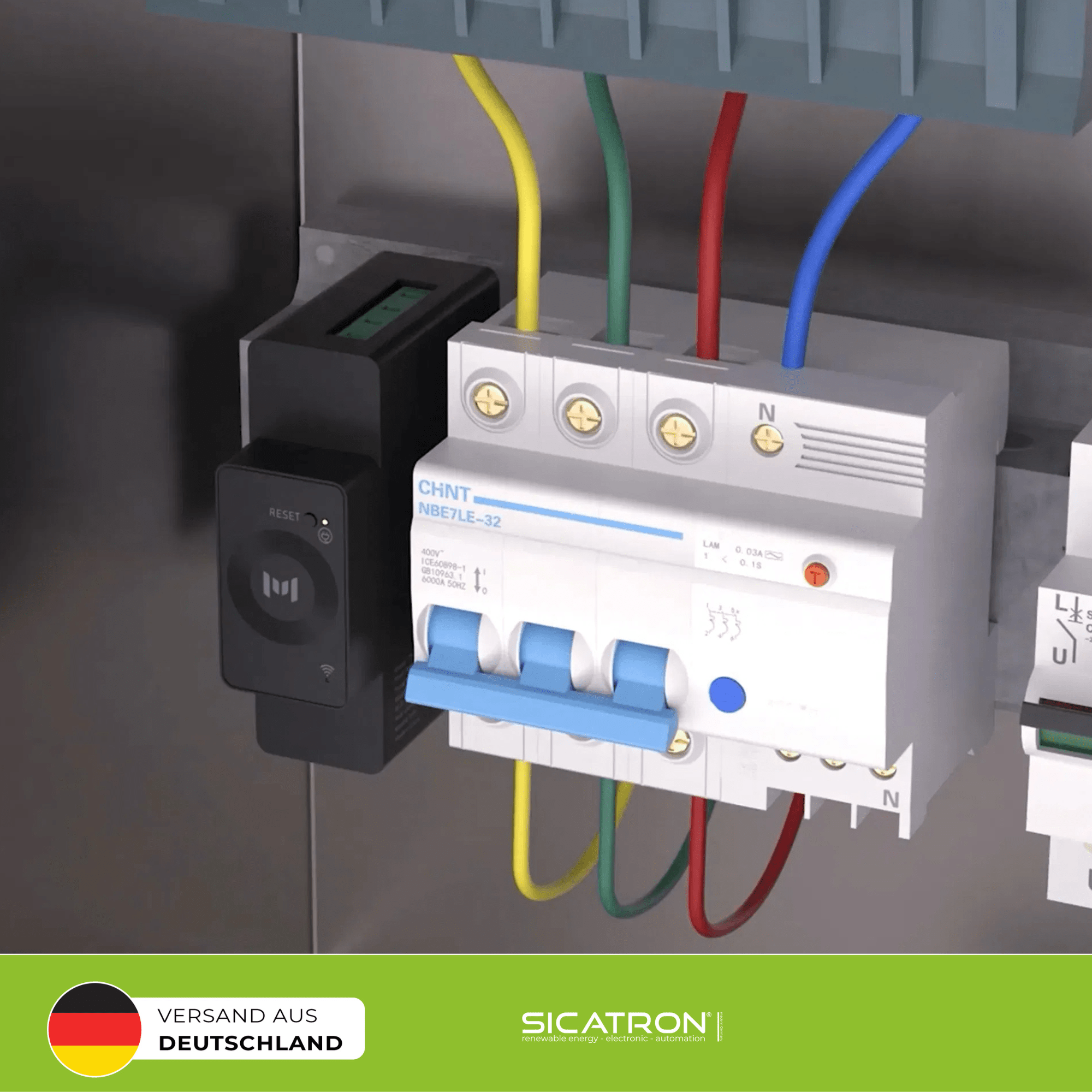 Sicatron 2000W Balkonkraftwerk - 4x Jolywood 500W Bifazial - Jupiter-C Speicher 2560Wh mit CT002 Smart Meter