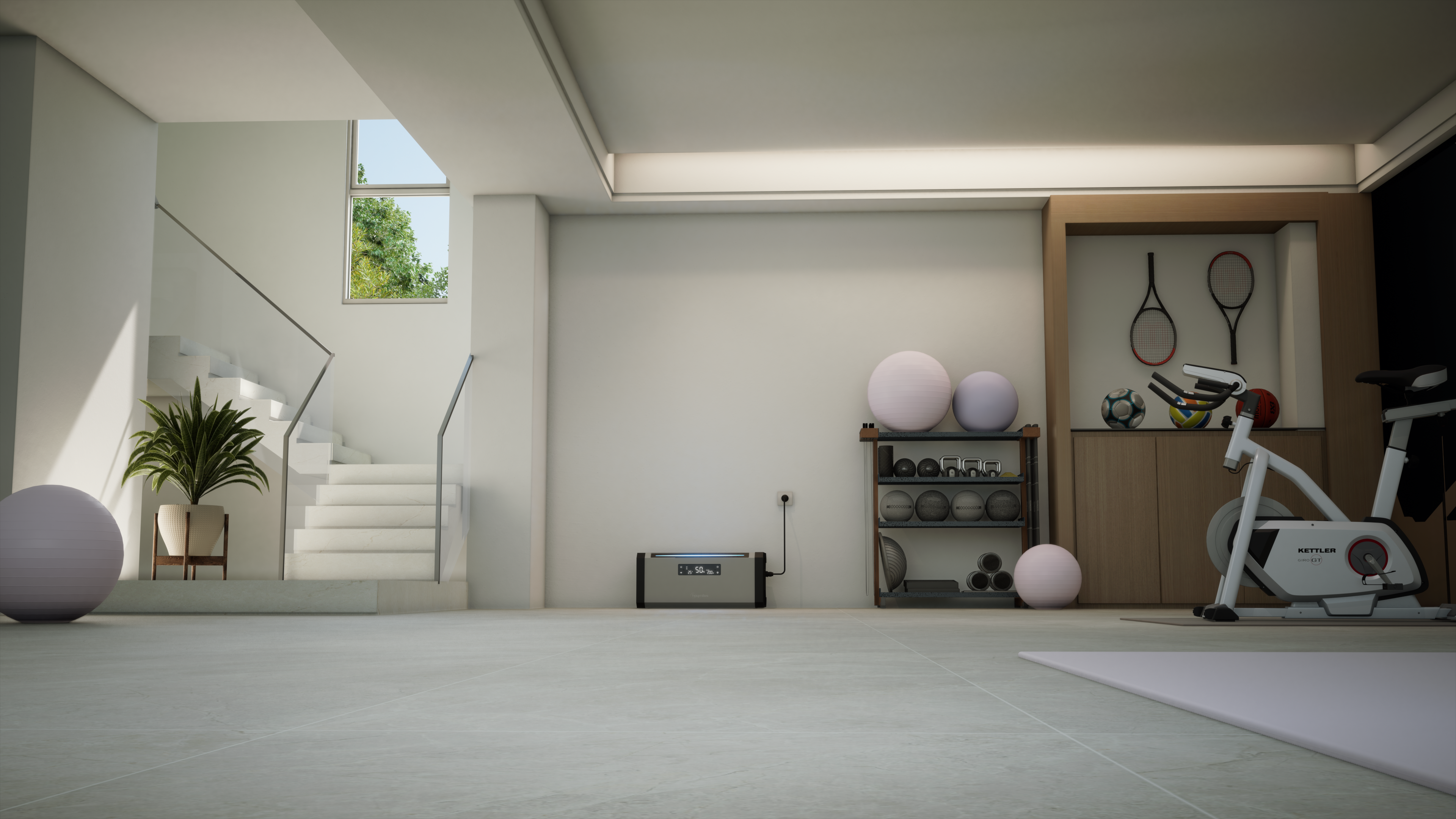 Sicatron 2000W Balkonkraftwerk - 4x Jolywood 500W Bifazial - Hoymiles - HiBattery 1920 AC