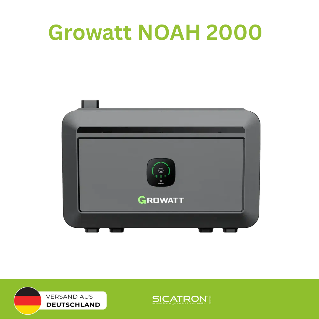 Growatt Noah 2000 (2048 Wh) Balkonkraftwerk Speicher