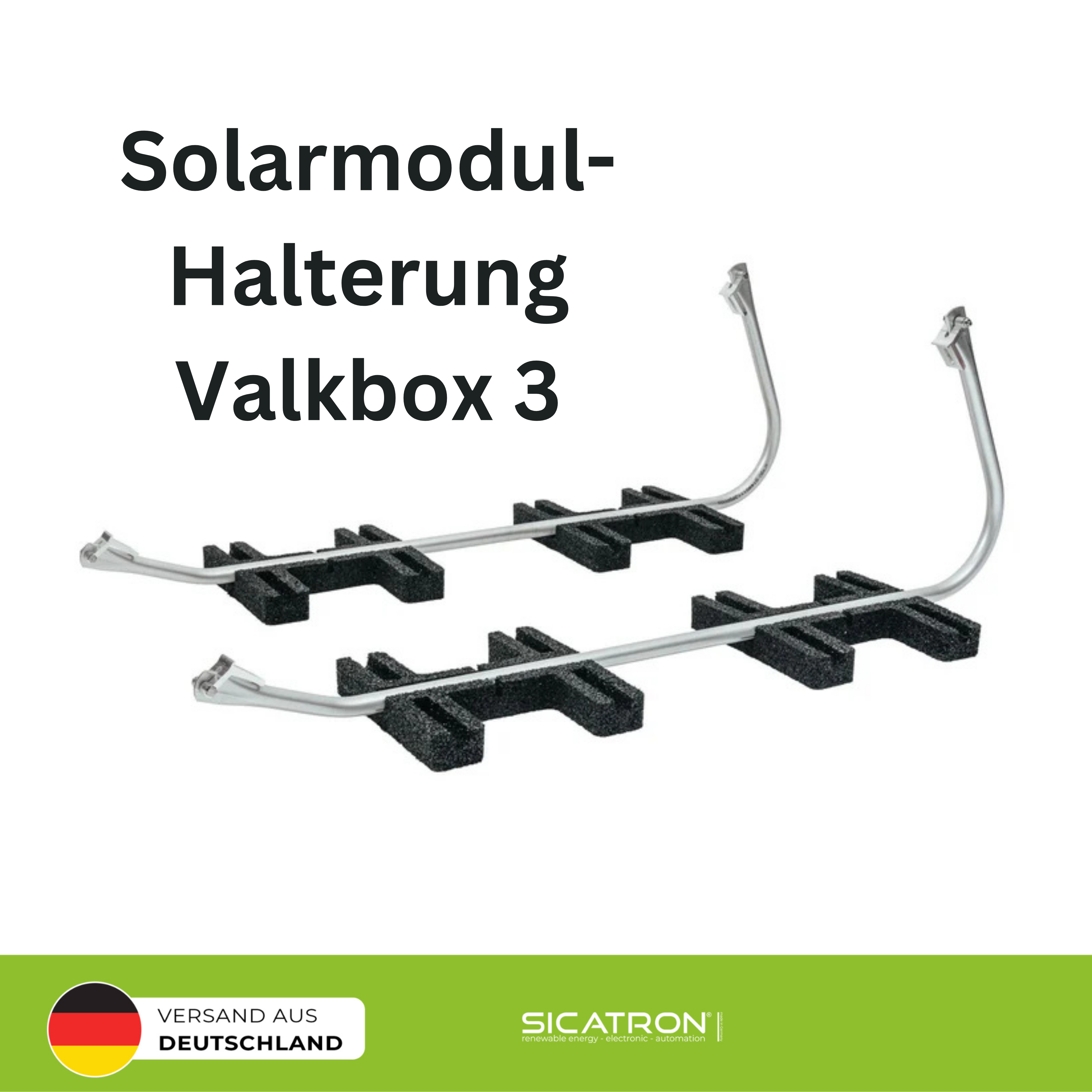 ValkBox3 Aufständerung Solarmodul für Flachdach Bodenmontage Halterung Module