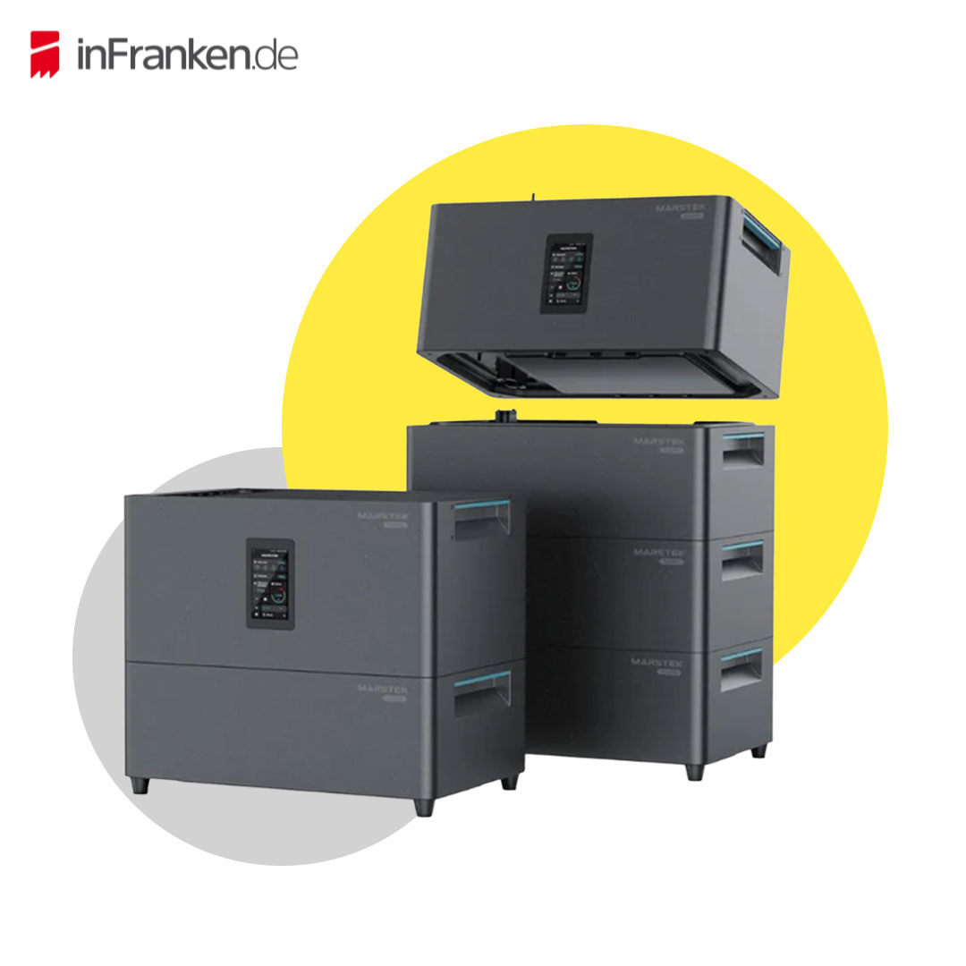 Marstek 5,12kWh Speicher JUPITER-C Plus 2,56 kWh Speicher und 2,56kWh Erweiterungsspeicher für Balkonkraftwerke InFranken Deal