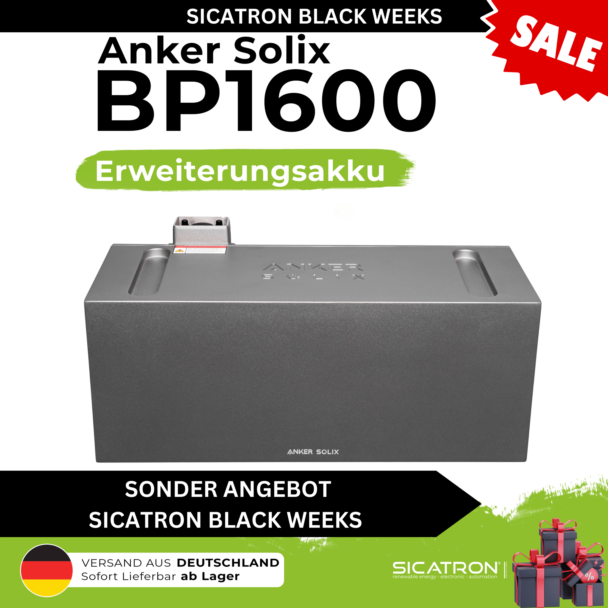 Anker SOLIX BP1600 Erweiterungsbatterie 1600 Wh