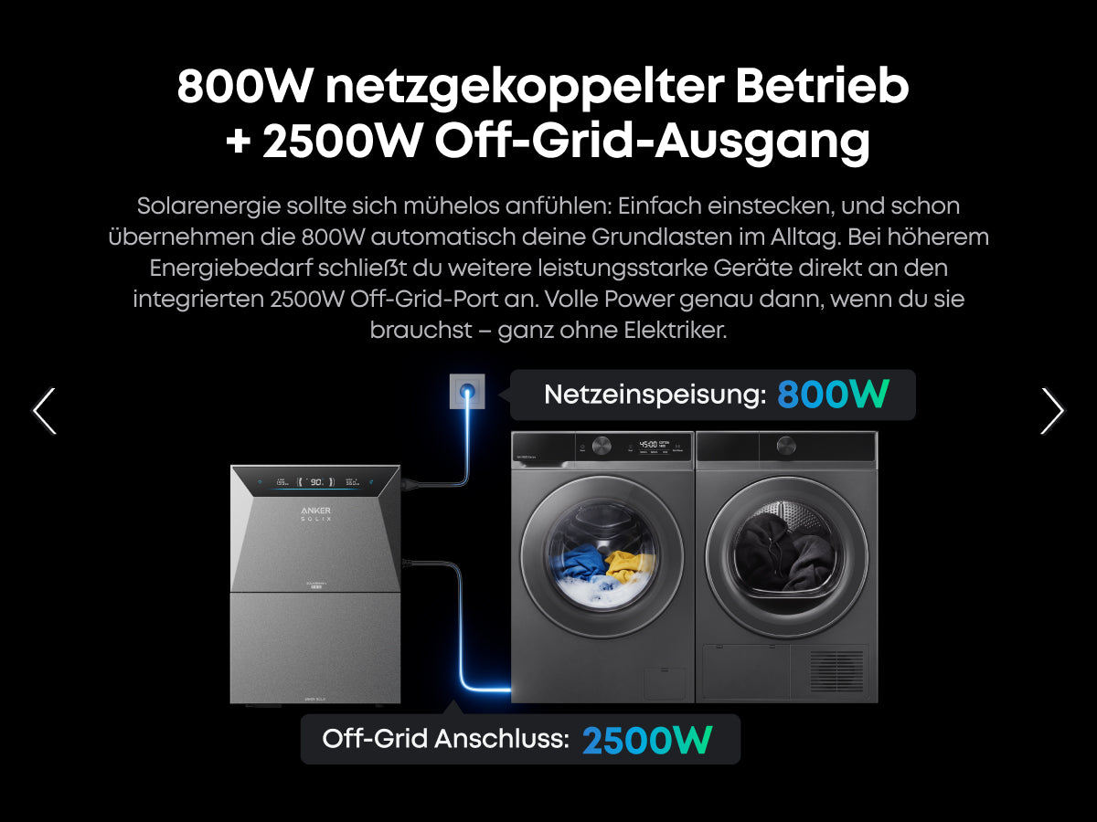 Sicatron 2000 Watt Balkonkraftwerk - 4x 500W bifazial - Anker SOLIX Solarbank 4 Pro