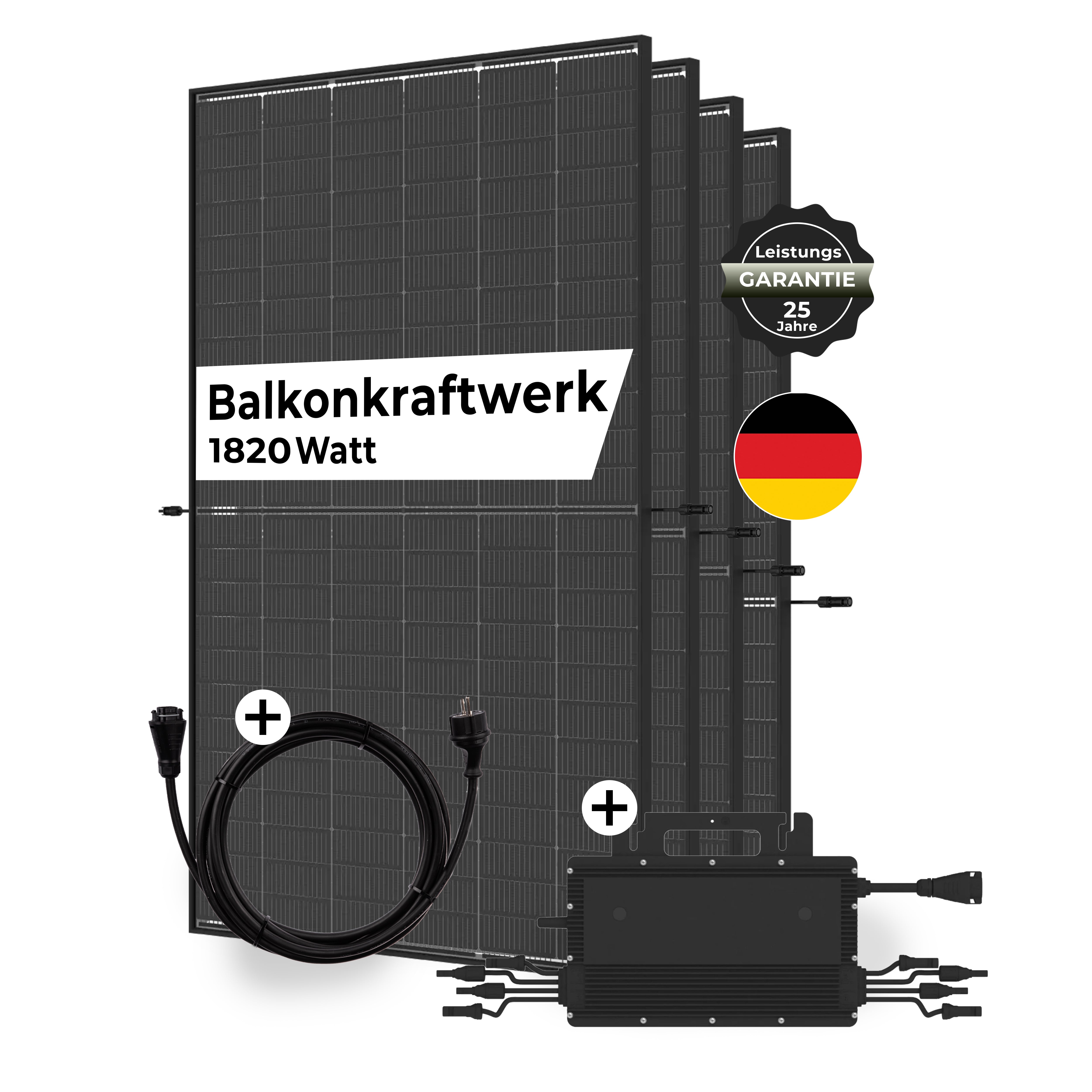 Sicatron 1820W Balkonkraftwerk - 4x 455 Trina Solar - HMS-1600-4T