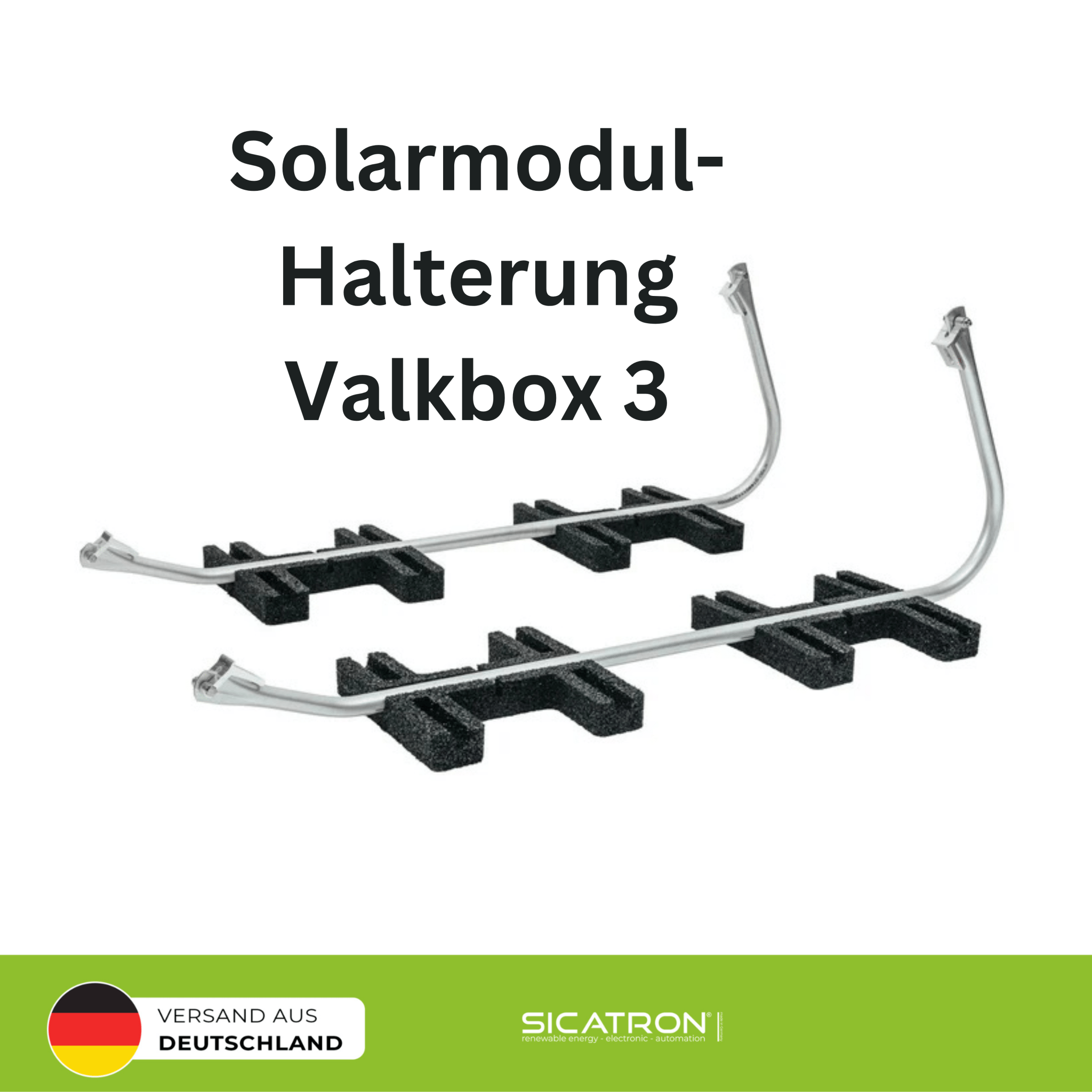 ValkBox3 Aufständerung Solarmodul für Flachdach Bodenmontage Halterung Module