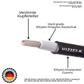 Solarkabel Solarleitung 6mm² 1-100 Meter PV Kabel H1Z2Z2-K