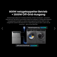 Sicatron 2000 Watt Balkonkraftwerk - 4x 500W bifazial - Anker SOLIX Solarbank 4 Pro